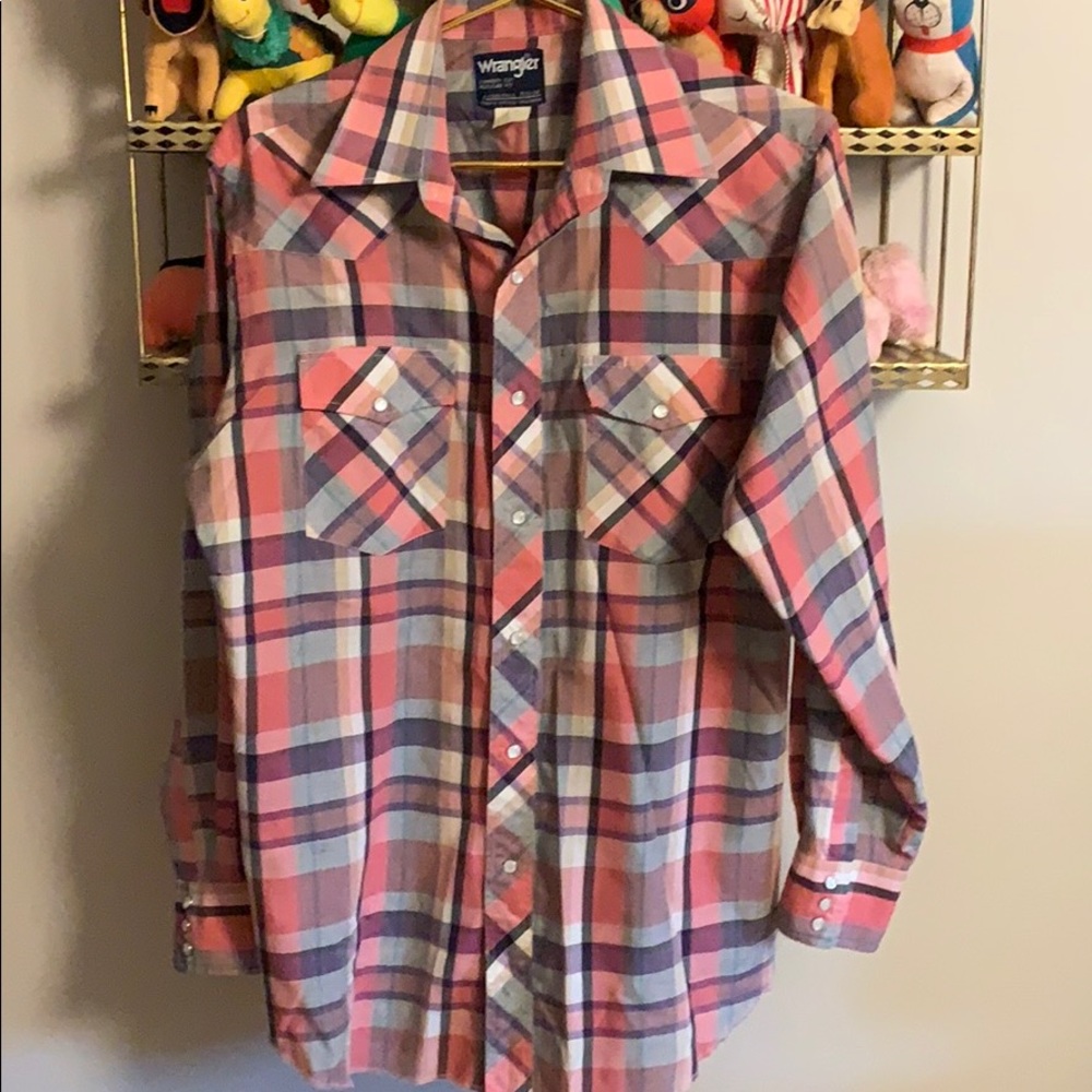 Vintage Wrangler pearl snap shirt